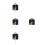 4Sets Golden Clock Mechanism Kit Plastic Clock Replacement 6