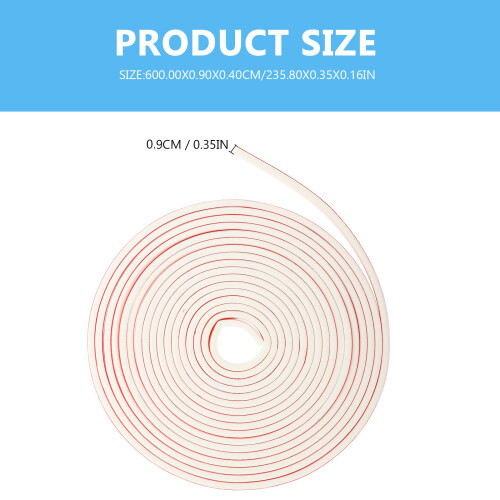 Bande D'isolation En Silicone Auto-Adhésive Pour Porte 1