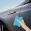 Racloir Vinyle Plastique Bleu Pour Auto Et Nettoyage 8