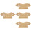 4Pièces Cordier Pipa En Bambou Marron Clair Durable Et 2
