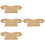 4Pièces Cordier Pipa En Bambou Marron Clair Durable Et 3