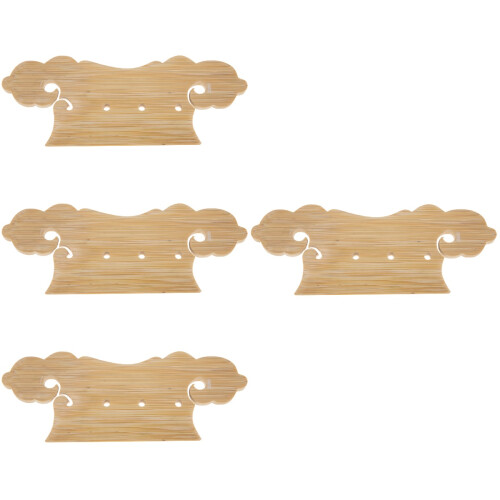4Pièces Cordier Pipa En Bambou Marron Clair Durable Et 2