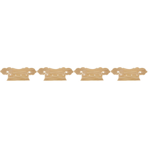 4Pcs Handmade Bamboo Pipa Bridge Tailpiece Replacement for Luthiers 2