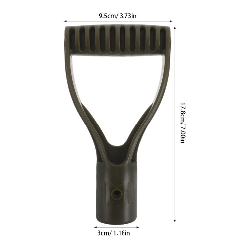 Lightweight Green Plastic D Shaped Grip Garden Handle 1