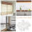 50Pcs Clear Plastic Blind End Caps for Mini Venetian and Roller Blinds 4
