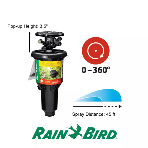 Aspersor de impacto pop-up Rain Bird AG-5Maxi-Paw de 3,5 polegadas 1