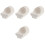 4Pcs White Nickel Crucible Cups with Thermal Conductivity for Lab Use 2