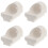 4Pcs White Nickel Crucible Cups with Thermal Conductivity for Lab Use 4