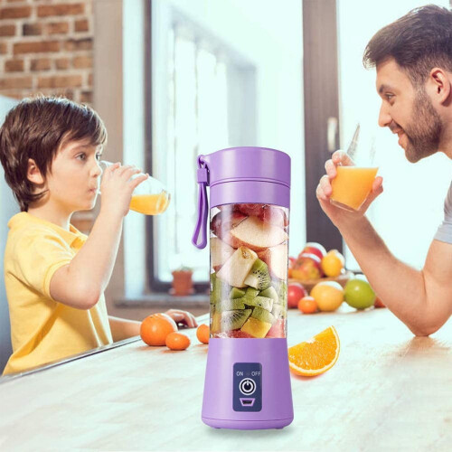 Portable USB Rechargeable Blender 6-Blade Handheld Juicer 2