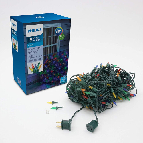 Mini rede de luz LED facetada multicolorida YANTON 150 1