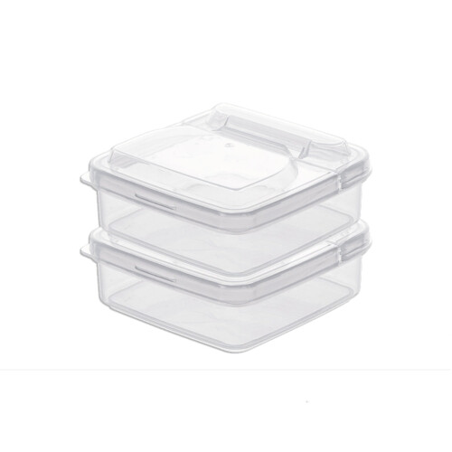 YOLOKE 2-Pack Plastic Cheese Storage Containers with Airtight Lids, Compatible with Refrigerator 1