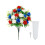 Artificial Red White Blue Roses Bouquet for Cemetery and 2