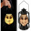 Luminária de bruxa de Halloween com som e LED, cáqui 5