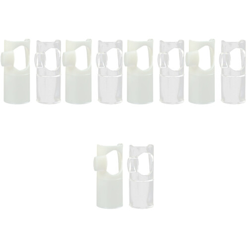 10Pcs Assorted Color Nylon Flute Mouthpiece Durable Replacement Parts 2