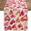 Chemin de table à motif cœur rouge pastèque 14 x 72 pouces 2