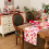 Chemin de table à motif cœur rouge pastèque 14 x 72 pouces 4