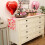 Chemin de table à motif cœur rouge pastèque 14 x 72 pouces 5