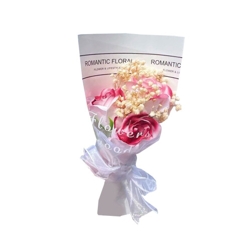 Boîte à bouquet de fleurs stabilisées multicolore 1