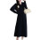Comfortable Maternity Knit Dress with Soft Polyester-Black M 1
