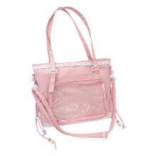 Transparent Pocket Messenger Bag Women's Itabag Crossbody-Pink