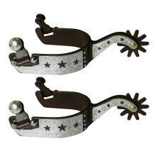 1 Pair Functional Mens Equestrians Spur Antique Bronze Finishing