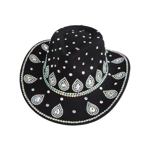 High Density Polyester Felts Cowboy Hats-black shape 3 M