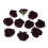 Vintage Silk Rose Heads – 10 pcs, Blue 1
