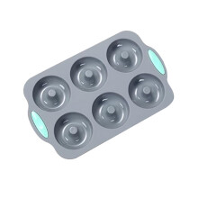 YujiCraft High Temperature Resistant Non-Stick Silicone Cake Mold and Muffin Cup, Reusable Baking Pan for Easy Release,I