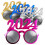 Silvesterbrillen 2024, PC-Gestell, 4er-Pack 1