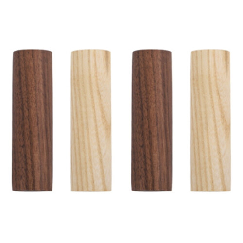 4pcs Solid Wood Coat Hook Nordic Style Simple Black Walnut Coat Hook Creative Wall Coat Wooden Hook