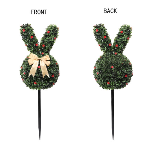 Künstlicher Hasen-Topiary – Künstlicher Buchsbaum, 60-75 cm 2