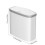 Small Bathroom Trash Can with Lid Press Top Odor-Sealing 3