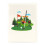 Dynamic 3D Golf Cart Scene Popup Card with Envelope Handcrafted 6