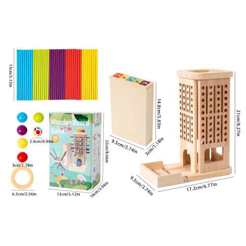 Wooden Stick Stacking Board Game Toy for Hand Skill Ability 2