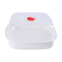 Stackable Microwave Vegetable Steamer with Lid – Cook Meals in Minutes! Compatible with Most Microwaves