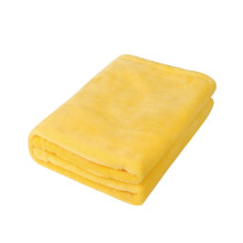 Fashion Solid Soft Throw Blanket, 50x70 cm Yellow Coral Plaid Fleece Blanket – Cozy, Warm & Lightweight, Compatible with All Decor