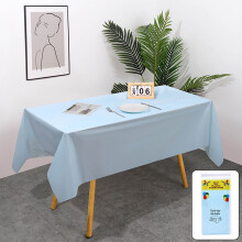 Large Rectangle Plastic Table Cover – Wipe Clean, Waterproof, Durable, Compatible with Holiday & Party Use