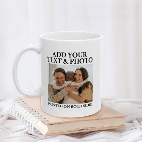 11oz Personalised Photo Mug – White Ceramic Custom Coffee