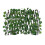 Cerca artificial de jardim com folhas verdes, 78,74 x 15,75 polegadas 1