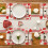 Set de table Saint-Valentin en forme de cœur et de flèche, 100 % polyester, 30 x 45 cm 4