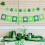 Multipurpose Paper Pennant With Clovers Pattern Handmade 2