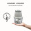 Hachoir à ail électrique sans fil – ABS, rechargeable, 3