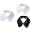 Flower Pearls Embellished Detachable Openwork-Milky White 2