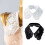 Flower Pearls Embellished Detachable Openwork-Milky White 3