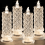 Velas de pilar LED sem chama, 6,35 x 18,29 cm (pacote com 4) 2