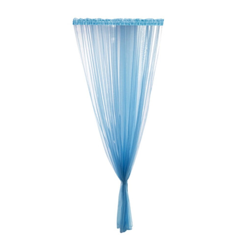 Gardinpanel i transparent voile med blade – 200x100 cm 1