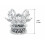 Silver Lotus Tealight Holder Crystal 11cm 6