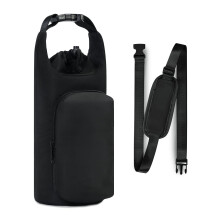 Insulated Bag for Water Bottles Holder with Adjustable-Black