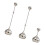 Retro Candlestick Holders Decorative Candle-Silver 3 piece set 1