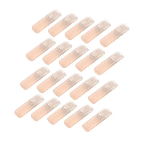 20PCS Storage Case For Cotton Swabs Small-Transparent White